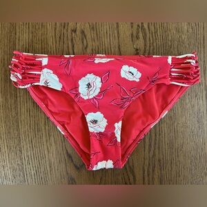 BILLABONG Bottom Bikini Last Dance Lowrider in Sunset Red side straps - Size S